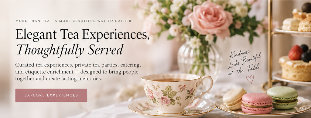 Dakota Tea House elegant tea experience homepage banner
